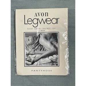 Avon Legwear Silky Sheer‎ Control Top Pantyhose Light Beige (B)